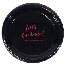 Fun Let's Celebrate Plastic Plates
