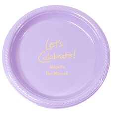 Fun Let's Celebrate Plastic Plates