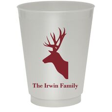 Deer Buck Colored Shatterproof Cups