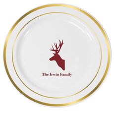 Deer Buck Premium Banded Plastic Plates