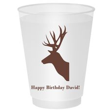 Deer Buck Shatterproof Cups