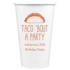 Taco Bout A Party Paper Coffee Cups