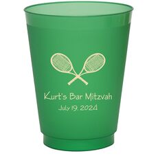 Tennis Colored Shatterproof Cups