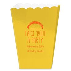 Taco Bout A Party Mini Popcorn Boxes