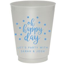 Confetti Dots Oh Happy Day Colored Shatterproof Cups