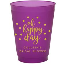 Confetti Dots Oh Happy Day Colored Shatterproof Cups