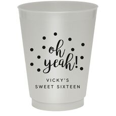 Confetti Dots Oh Yeah! Colored Shatterproof Cups