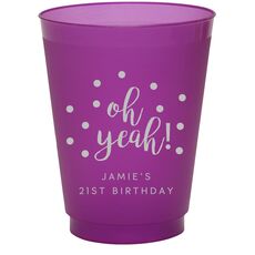 Confetti Dots Oh Yeah! Colored Shatterproof Cups
