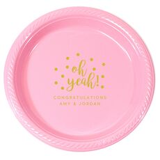 Confetti Dots Oh Yeah! Plastic Plates