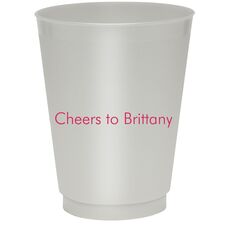 Basic Text of Your Choice Colored Shatterproof Cups