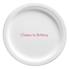 Basic Text of Your Choice Paper Plates