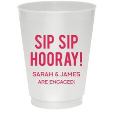 Bold Sip Sip Hooray Colored Shatterproof Cups