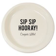 Bold Sip Sip Hooray Plastic Plates