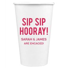 Bold Sip Sip Hooray Paper Coffee Cups