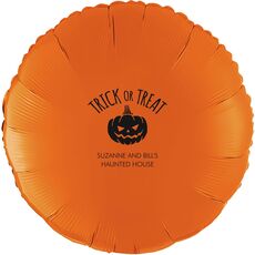 Trick or Treat Pumpkin Mylar Balloons