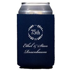 75th Wreath Collapsible Koozies