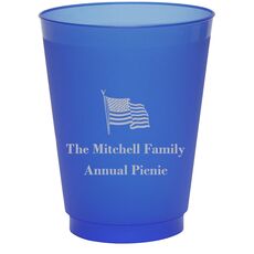 US Flag Colored Shatterproof Cups