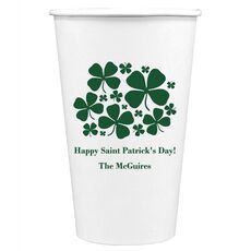 Clovers Paper Coffee Cups