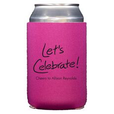Fun Let's Celebrate Collapsible Koozies
