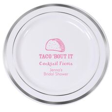 Taco Bout It Premium Banded Plastic Plates