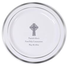 Be Blessed Premium Banded Plastic Plates