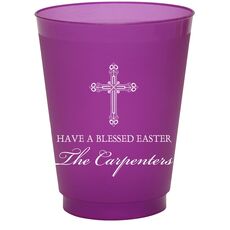 Religious Cross Colored Shatterproof Cups
