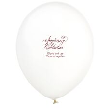 Elegant Anniversary Celebration Latex Balloons