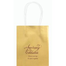 Elegant Anniversary Celebration Mini Twisted Handled Bags