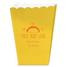 Taco Bout Love Mini Popcorn Boxes