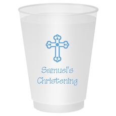 Ornate Cross Shatterproof Cups
