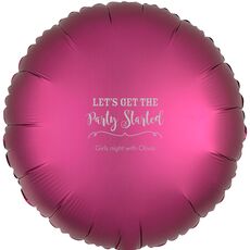 Let's Get the Party Started Mylar Balloons