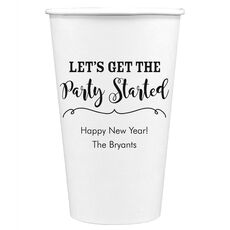 Let's Get the Party Started Paper Coffee Cups