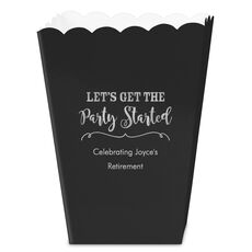 Let's Get the Party Started Mini Popcorn Boxes