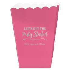Let's Get the Party Started Mini Popcorn Boxes