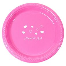 Pretty Hearts Galore Plastic Plates