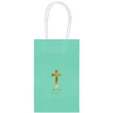 Simple Cross Medium Twisted Handled Bags