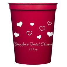 Pretty Hearts Galore Stadium Cups