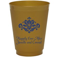 Simply Ornate Scroll Colored Shatterproof Cups