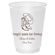 Western Boots & Cowboy Hat Shatterproof Cups