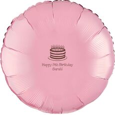 Sophisticated Birthday Cake Mylar Balloons