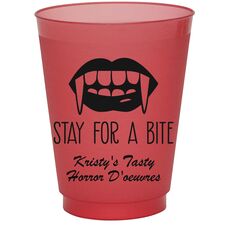 Stay For A Bite Colored Shatterproof Cups