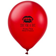 Stay For A Bite Latex Balloons