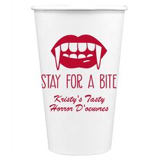 Stay For A Bite Paper Coffee Cups