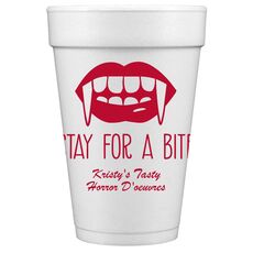 Stay For A Bite Styrofoam Cups