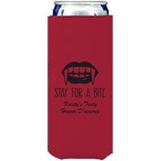 Stay For A Bite Collapsible Slim Koozies