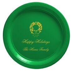 Traditional Wreath Paper Plates