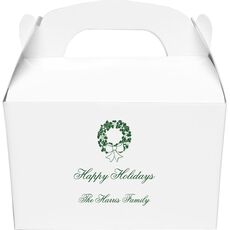 Traditional Wreath Gable Favor Boxes