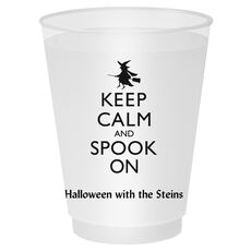 Keep Calm and Spook On Shatterproof Cups