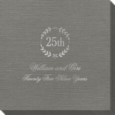 Pick Your Anniversary Wreath Bamboo Luxe Napkins
