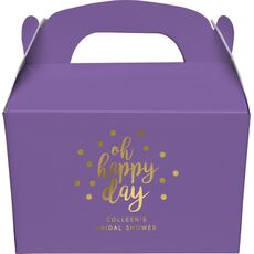 Confetti Dots Oh Happy Day Gable Favor Boxes